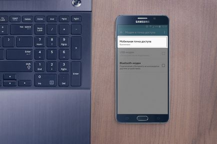 Hogyan kell használni Samsung Galaxy modemként vagy pont wi-fi hozzáférési