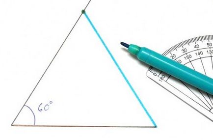 Hogyan kell megépíteni egy háromszög oldalán és két szomszédos sarkainál, kaksdelatpravilno