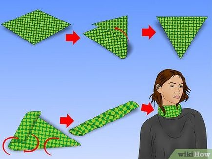 Hogyan lehet lekötni egy selyemkendőt