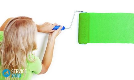 Hogyan kell festeni a falakat egy henger, serviceyard-kényelmes otthon kéznél