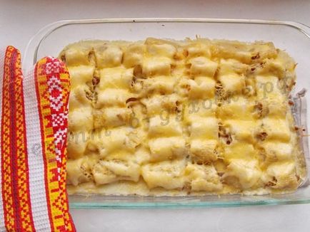 Hogyan kell főzni a cannelloni a hús a sütőben recept egy fotó