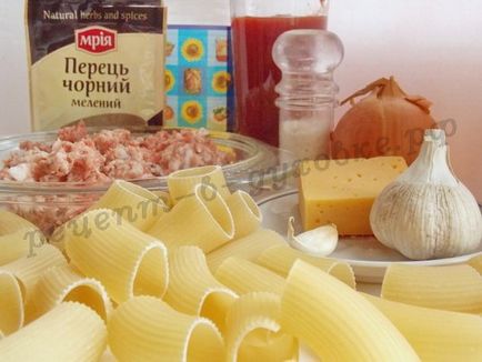 Hogyan kell főzni a cannelloni a hús a sütőben recept egy fotó