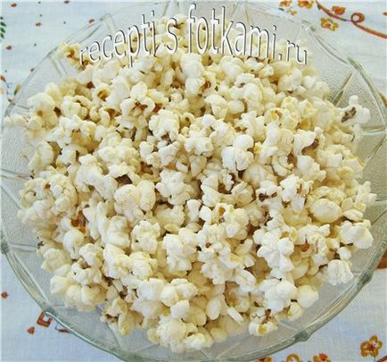 Főzni popcorn otthon - lépésről lépésre recept fotók
