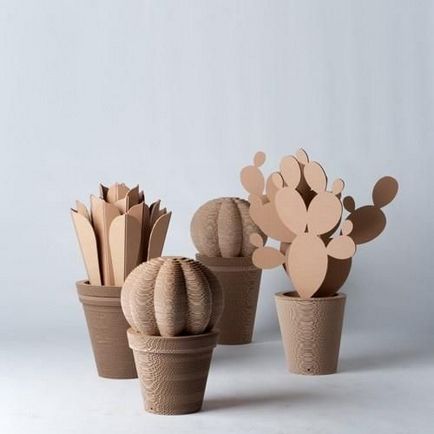 Hogyan készítsünk kaktusz papírból és kartonból kezük