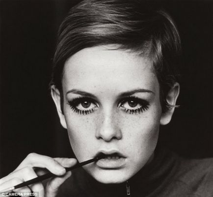 Hogyan készítsünk egy make-up retro stílusban istennő twiggy fény mesterkurzust és inspiráció