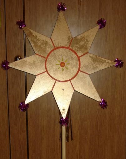 Hogyan készítsünk egy csillag a karácsonyfa kezét - Karácsonyi kézműves