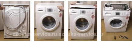 Hogyan távolítsa el a fedelet (távolítsa el a fedelet a mosógép Bosch javítás) Hogyan távolítsa el a fedelet