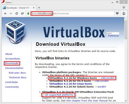 Hogyan kell telepíteni és konfigurálni virtualbox