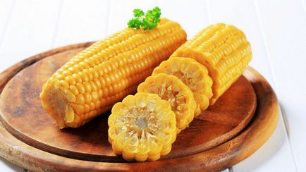 Főzni kukoricát (a pan) recept egy fotó