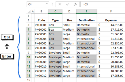 Ahogy az Excel töltse üres cella, vagy egy nulla értékeihez tartozó sejtek fenti (lent) (töltse) Ahogy az Excel töltse üres cella, vagy egy nulla értékeihez tartozó sejtek fenti (lent)