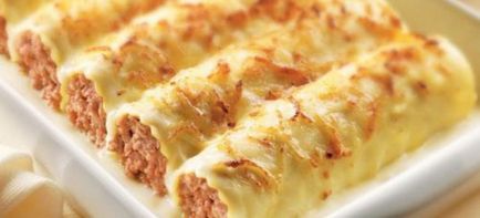 Cannelloni töltött - receptek húst, csirkét, gombát és a spenót