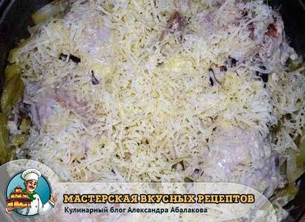 Burgonya csirke kemencében sült egyszerű recept egy fotó