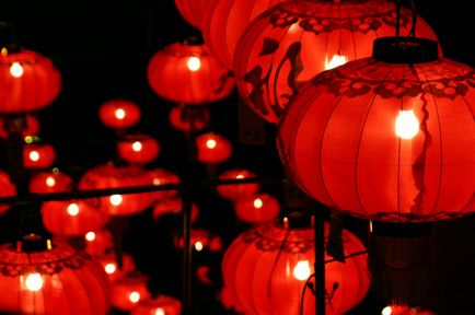 Kínai lampion kezüket égi fények és dekoráció otthon