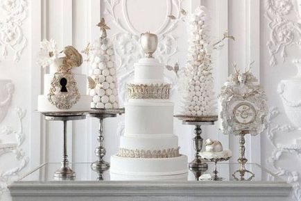 Klasszikus stílus egy esküvői dekoráció egy kis friss divat