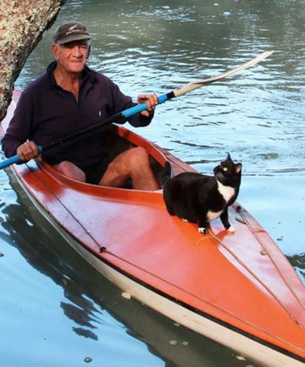 Ivory kapitány Yeoman és macska Cassie - farkasok a tenger!