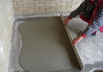 Önterülő padló egy beton esztrich