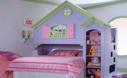 Így a gyermekek hálószoba lányok kiválasztása bútorok, tapéta, dekoráció, 26 képek a gyönyörű gyermek hálószoba
