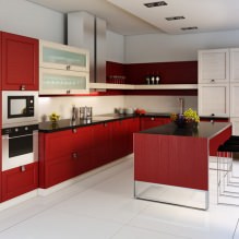 Végső konyha belső piros