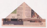 Origami kalap az újságot