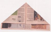 Origami kalap az újságot