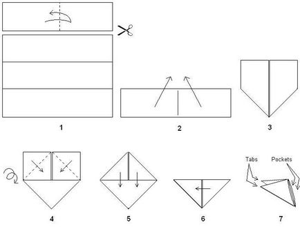 Tanulás, hogyan kell origami technikával papírra modul