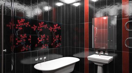 Díszítő fürdőszoba műanyag panelek fotó tervezés és az árnyalatok dolgozó pvc