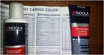A paletta festék színek haj Indola cég gyárt 100 tartós árnyékban