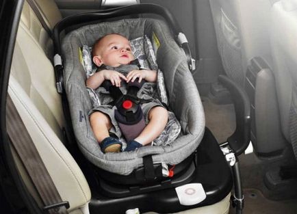 A fuvarozók az újszülöttek számára hordozó táska és mózeskosár - 17 képek az autóban, hevederek