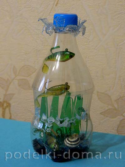 Műanyagból készült palackok saját kezűleg (fotó), egy doboz ötletek és műhelyek