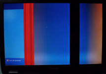 Voltak színes sávok a képernyőn (vörös, zöld, kék, kék, fehér), hogyan kell eltávolítani