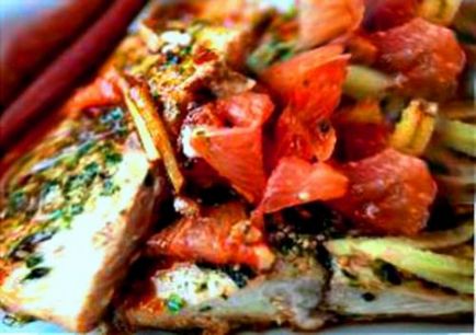 Recept főzés ízletes tonhal filé sült a kemencében fotókkal