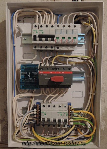 Irányváltó kapcsolóval abb, kétállású kapcsoló modul - elektromos a lakásban és a ház