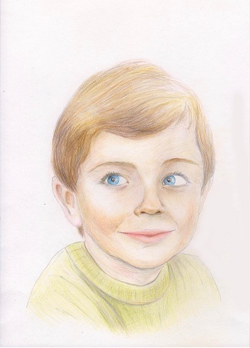 Rajzolj egy portré egy fiú színes ceruzák STABILO eredeti