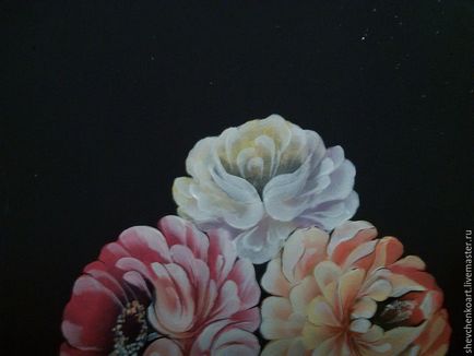 Döntetlen virágok technológia Zhostovo festés - Fair Masters - kézzel készített, kézzel készített