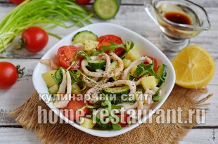 Saláták az étteremben receptek fotókkal online otthoni étterem