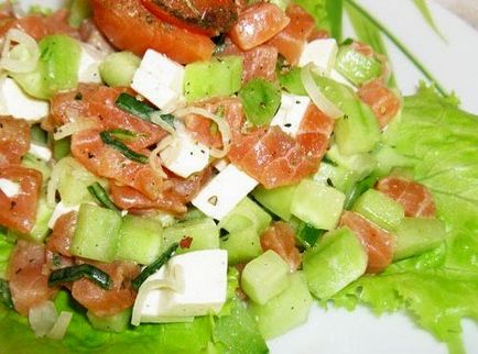 Saláta piros hal, egyszerű receptek (piros hal) Saláta piros hal, egyszerű receptek