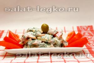 Paradicsom saláta olajbogyó - recept fotókkal