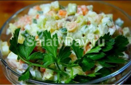 Saláta sózott lazac - finom hal recept fotókkal és videó