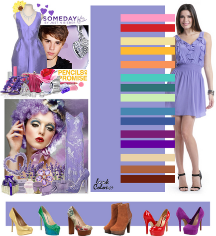 Milyen színű megy lila lila színű ruhát