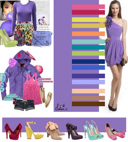 Milyen színű megy lila lila színű ruhát