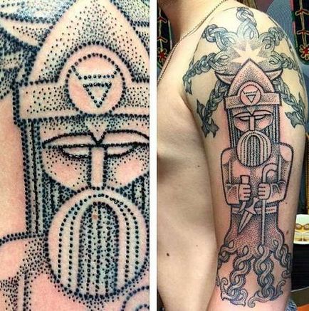 Szláv érték tetoválás tetoválás, fotók, vázlatok