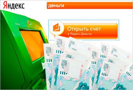 Yandex pénzt letétbe helyezi a pénzt