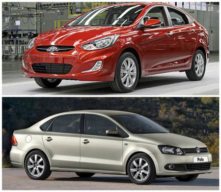 Összehasonlítása Hyundai Solaris és a VW Polo - melyik a jobb