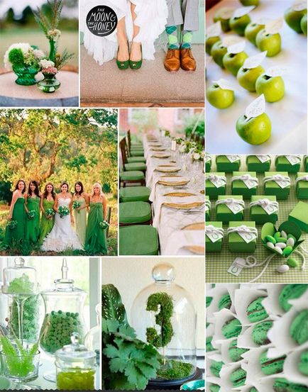 Esküvő zöld