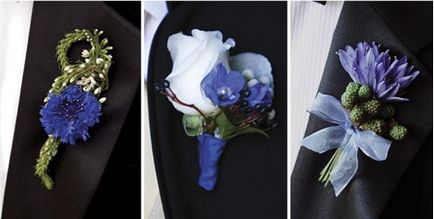 Esküvői boutonniere eredete, hagyományok, a használata egy csokor kezüket