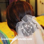 Esküvői frizura gerenda a fátylat - fotók és mesterkurzus