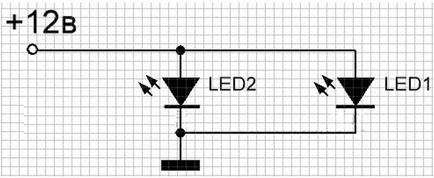 Elektromos kapcsolási rajzok nappali menetjelző fények a generátor, a relé és a motor