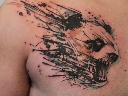 Tattoo vigyor a farkas, tigris, medve, oroszlán - jelentését és fotók