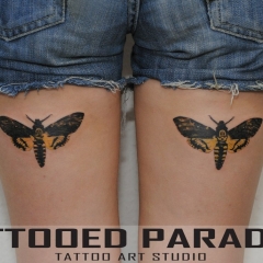 Tetoválás gyalog, a férfi és női tetoválás a lábán, fotók