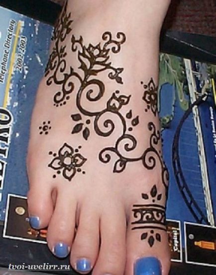 Tetoválás a lábán, az értékek, és a fotók, a ékszerész